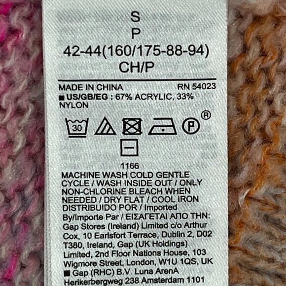 Gap Space Dyed Pullover Sweater Pastel Grandma Cottage School Boho Soft S - Picture 5 of 5